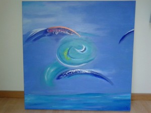 Cielo, Acrylic on canvas, 2015