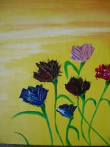 Fiori, Acrylic on canvas, 2008